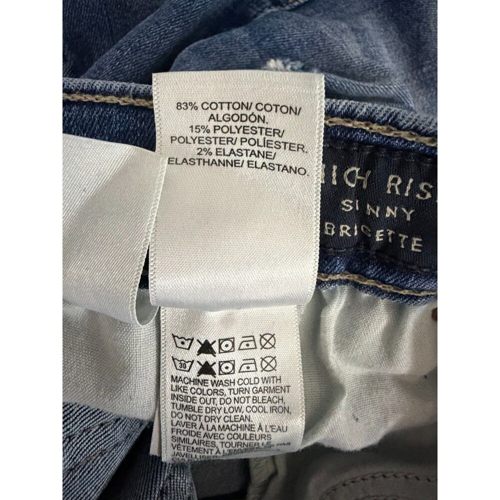 Lucky Brand Bridgette Skinny Jeans Womens 8/29 Distressed Ankle Stretch - Picture 13 of 14